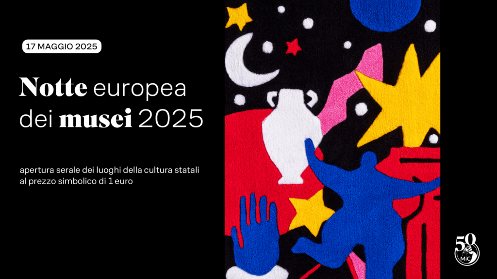 Sabato 17 maggio 2025 torna la Notte Europea dei Musei, l’iniziativa promossa dal Ministero della Cultura francese e patrocinata dall’UNESCO, dal Consiglio d’Europa e dall’ICOM, che si svolge in contemporanea in tutta Europa con l’obiettivo di incentivare e promuovere la conoscenza del patrimonio e dell’identità culturale nazionale ed europea. Molti musei della Direzione regionale Musei nazionali Toscana e nuovi Musei autonomi del MiC apriranno straordinariamente di sera con biglietto simbolico a 1 euro o gratuito offrendo ai visitatori una nuova prospettiva sulle loro collezioni, con focus tematici. NOTTE EUROPEA DEI MUSEI
